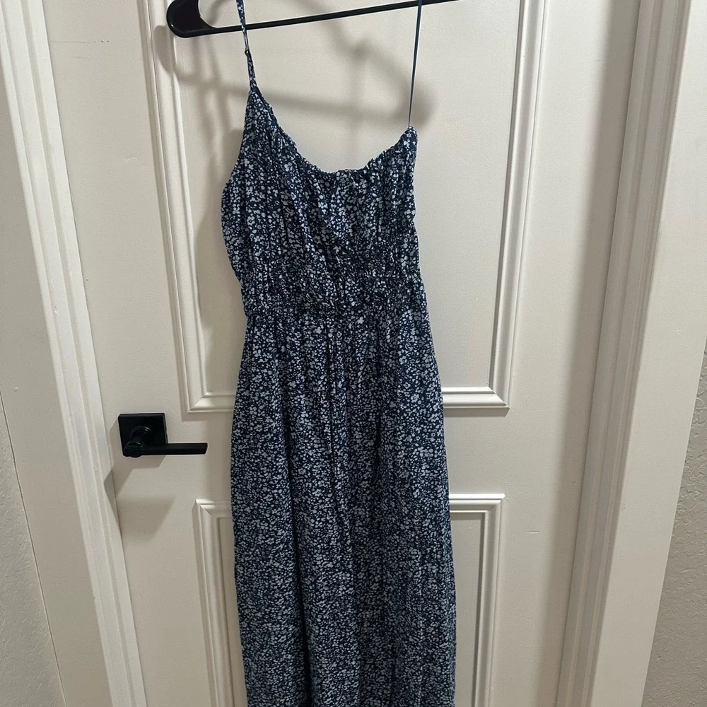 Abercrombie & Fitch Navy Blue Floral Maxi Dress